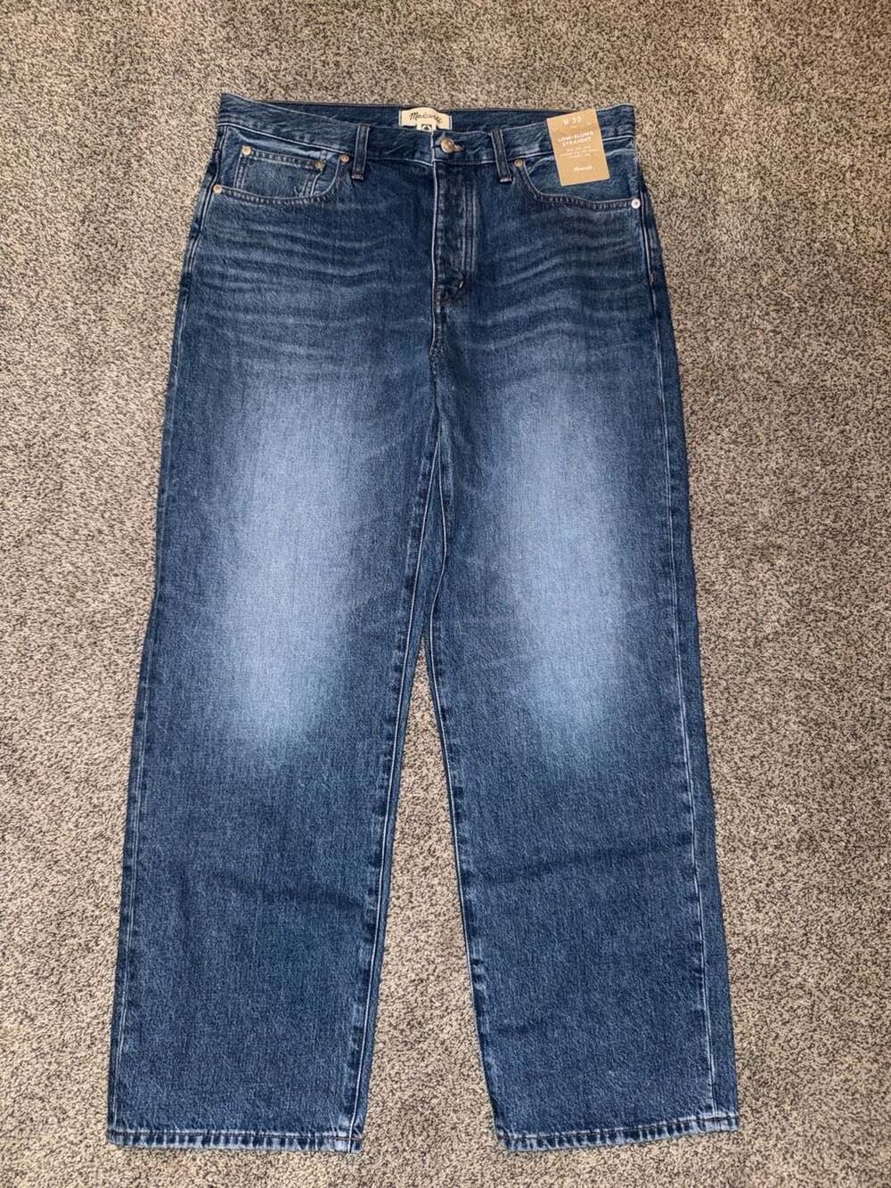 Men’s Madewell Low-Slung Straight Jeans Size 30 - 29 inch inseam